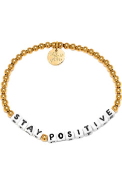 Little Words Project Stay Positive Gold Bracelet GP-STA-GOL1