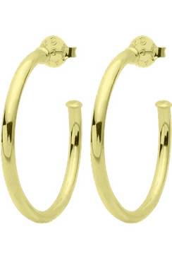Sheila Fajl Small Everybody’s favorite Hoops Shiny 18k Gold Plated