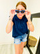 Jennifer Z Supply Roadtrip Indigo Grey Polarized Sunglasses