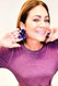 Jennifer Linny Co Flora Earrings Purple Amethyst