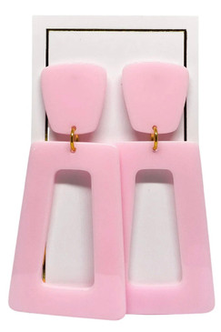 Linny Co Kennedy Earrings Barbie Pink