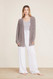 Barefoot Dreams CozyChic Lite Cable Button Cardigan Beach Rock