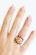 Beaded Blondes The Poppi Ring Maroon 2.5MM