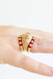 Beaded Blondes The Poppi Ring Maroon 2.5MM
