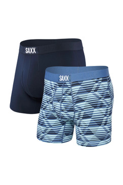 Saxx Ultra 2 Pack Boxer Brief Argyle/Navy DAN 