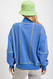 Easel Terry Knit Zip-Up Jacket English Blue