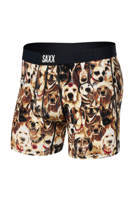 Saxx Vibe Super Soft Boxer Brief Dogs Of Saxx Multi