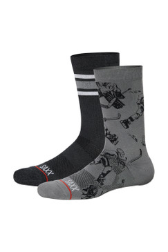 Saxx 2-Pack Crew Socks Slapshot/Athletic Stripe