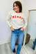 Oat Collective Merry Sweatshirt Ivory/Red 