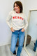 Jen Oat Collective Merry Sweatshirt Ivory/Red 