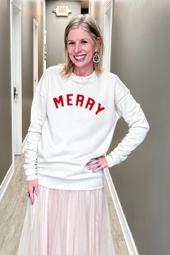 Jenn Oat Collective Merry Sweatshirt Heather Dust