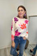 Jennifer THML Floral Knit Sweater Cream & Purple 