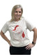 Santa Tee Ivory With Red Print 
