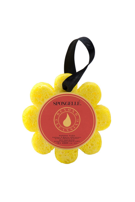 Spongelle' Wild Flower Bath Sponge Papaya Yuzu