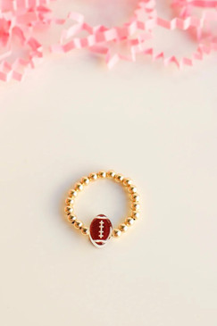Beaded Blondes Football Ring