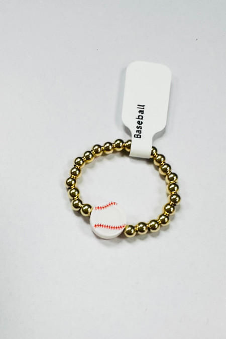 Beaded Blondes Baseball Ring