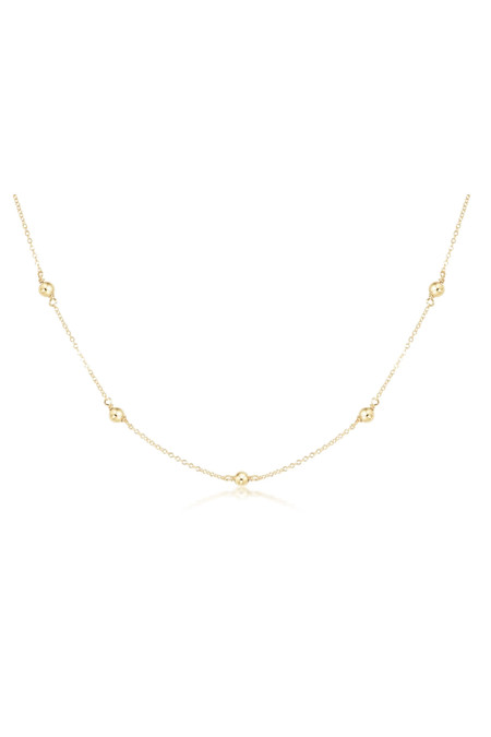 E Newton Choker Simplicity Chain Gold - Classic 4mm Gold N15SIG4