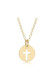 E Newton 16" Necklace Gold  Blessed Small Gold Disc N16GBLESMGD