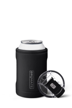 BrüMate Hopsulator Duo MÜV 2-IN-1 Black Stainless 12OZ Cans/Tumbler