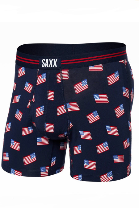 Saxx Ultra Boxer Brief Stars and Stripes Navy SAS