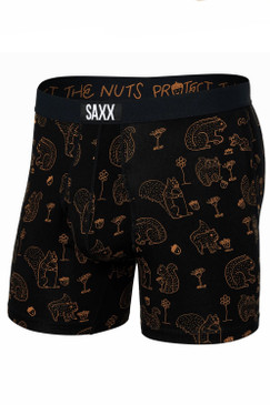 Saxx Ultra Boxer Brief Protect the Nuts Black PTN