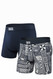 Saxx Vibe Boxer Brief 2 Pack Beachy Woodblocks/Navy BYW