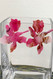 Acrylic Flower Dangle Earrings Hot Pink