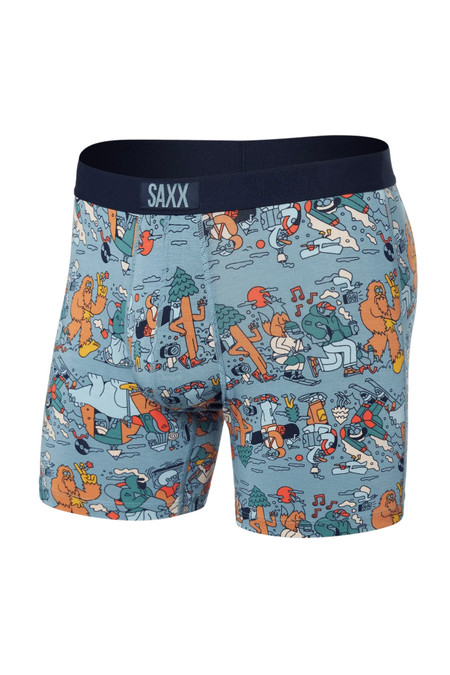 Saxx Vibe Super Soft Boxer Brief Fresh Tracks Desert Blue