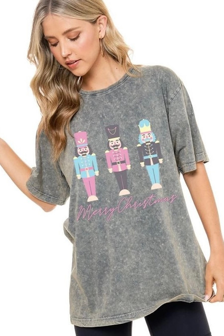 Zutter Nutcracker Merry Christmas Tee Denim 