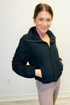 Jennifer Spanx Casual Friday Cinched Jacket Black 