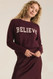 Z Supply Lizzy Believe Sweater Berry Wine