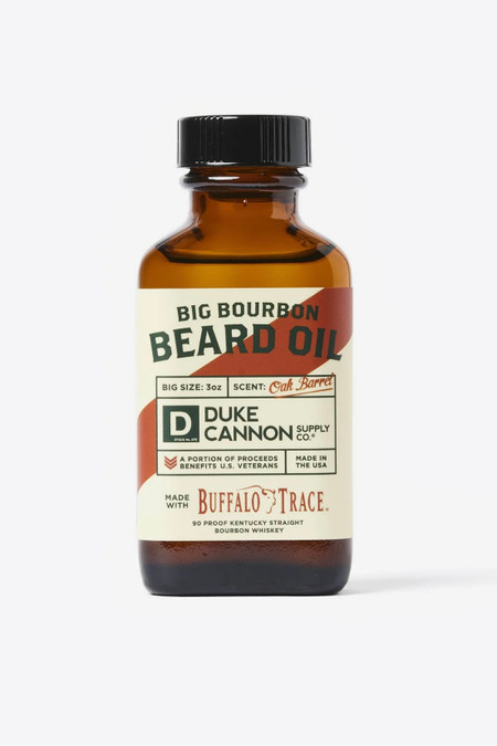 Duke Cannon Big Bourbon Beard Oil Oak Barrel Scent 3oz 