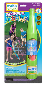 Stand Up & Draw - Lucky Lime Walkie Chalk Sidewalk chalk holder,  comes in a nice retail package, perfect for home or as a gift!