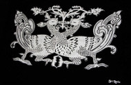 Hansa Puttuwa -  Decorative motif of twin swans - Silver