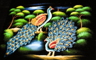 Peacock Couple in the Woods