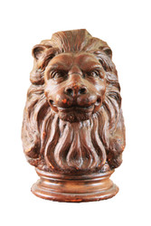 Wooden Lion Head