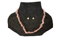 Coral Stoned Necklace - Light Pink