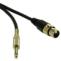 1.5ft Pro-Audio Cable XLR Female to 1/4in Male - 40039
