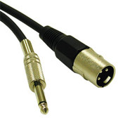 12ft Pro-Audio Cable XLR Male to 1/4in Male -40036
