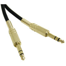 6ft Balanced Audio Cable 1/4in TRS Male to 1/4in TRS Male