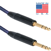 6ft Gold Plated 1/4" TRS Male to 1/4" TRS Male Cable