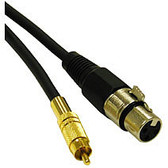 1.5ft Pro-Audio Cable XLR Female to RCA Male