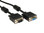 1ft Pro Series HD15 Male/Female VGA Extension Cable