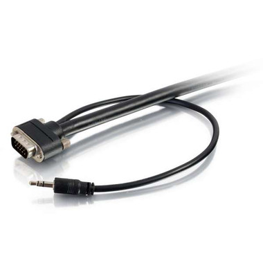 35ft VGA + 3.5mm Audio Cable - In-Wall CMG-Rated