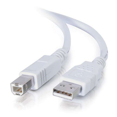 2m USB 2.0 A/B Cable - White (6.6ft)