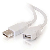 3m USB 2.0 A Male to A Female Extension Cable - White (9.8ft)