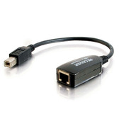 1-Port USB 1.1 Over Cat5 Superbooster Extender Dongle RJ45 Female to USB B Male Receiver