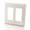 Two Decora Double Gang Wall Plate - White (03728)