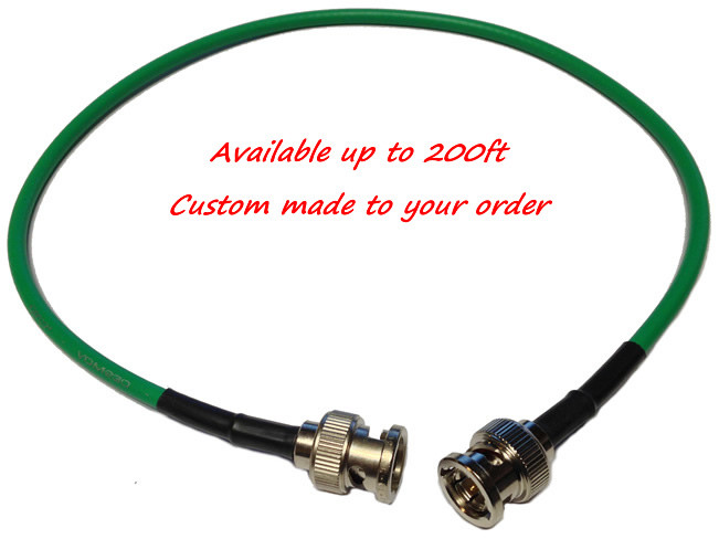 Black BNC RG59 Cable 200ft AV-Cables 3G//6G HD SDI BNC