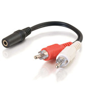 3.5mm Stereo Female To RCA Male Y-Cable (40424)